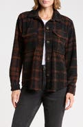 beachlunchlounge Tory Boxy Crop Plaid Shacket