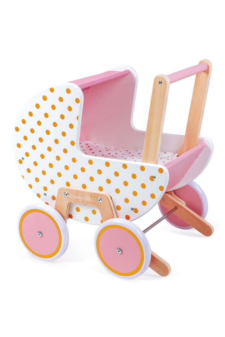 Candy Chic Pram for Baby Doll, Alternate, color, PINK