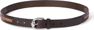 Brunello Cucinelli Leather braided pattern belt