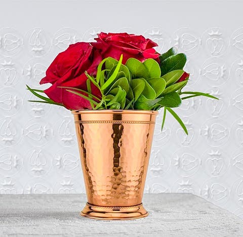 Hammered Copper Mint Julep Cup