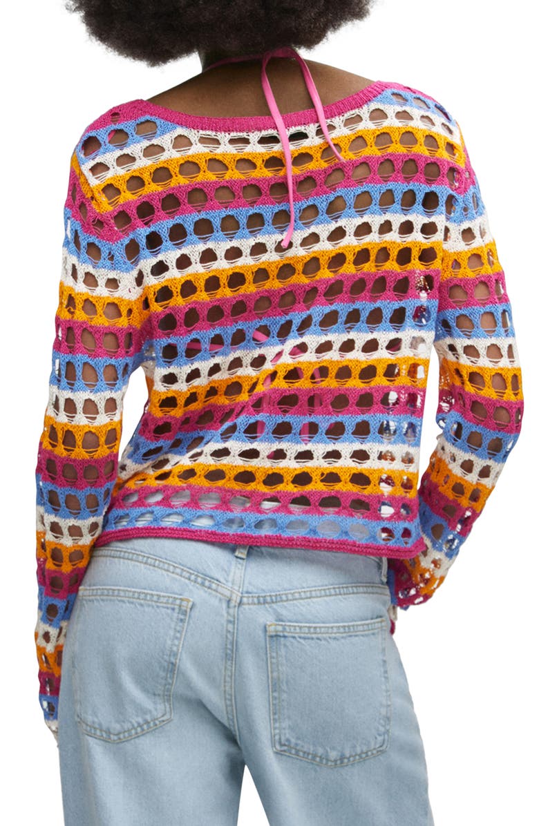MANGO Crochet Sweater, Alternate, color, 