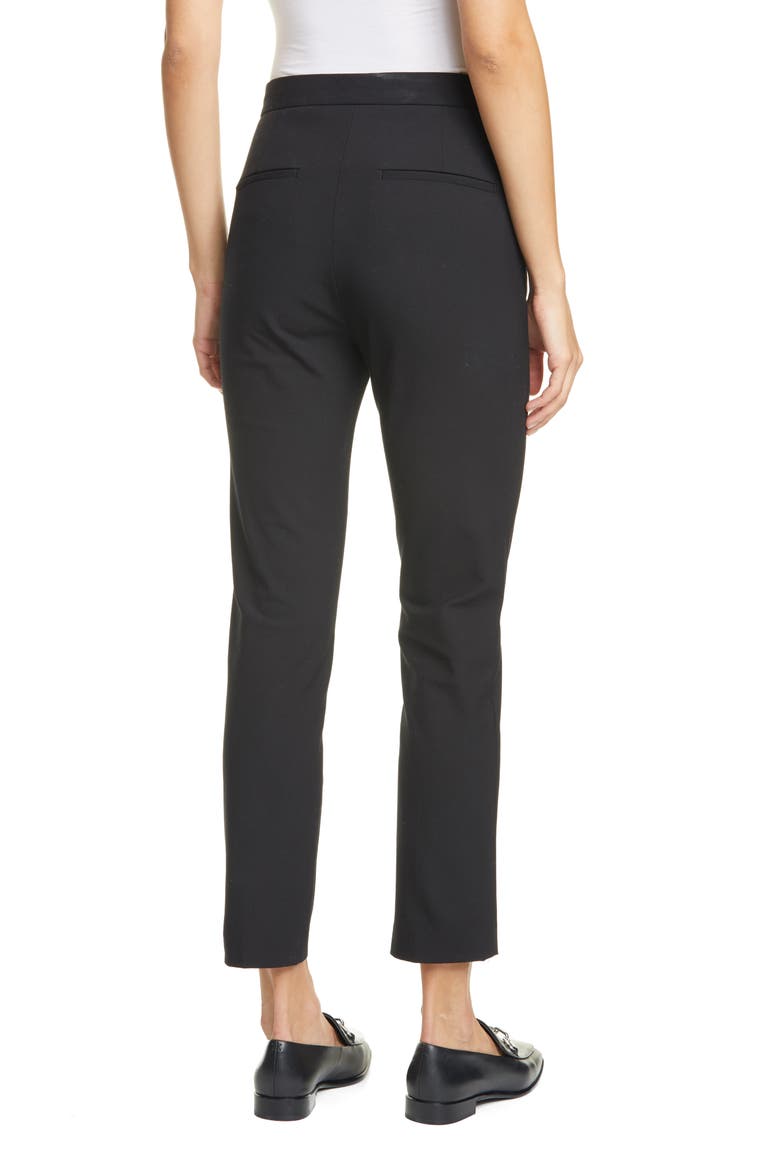 Layla Stretch Ankle Pants, Alternate, color, BLK