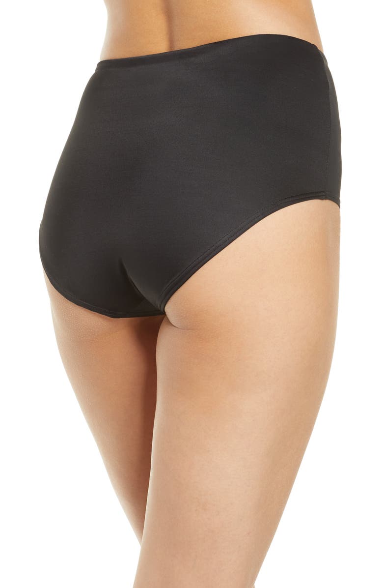 Madewell Second Wave Retro High Waist Bikini Bottoms, Alternate, color, 