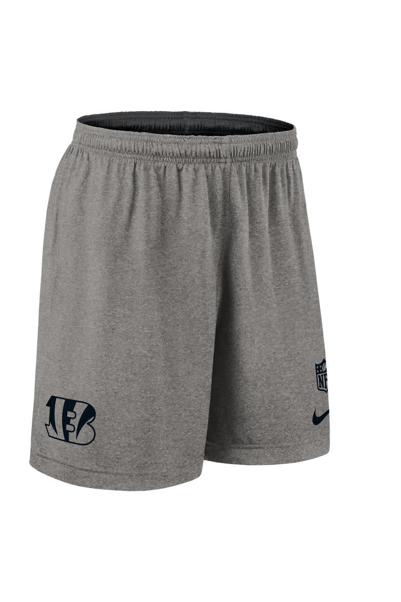 Men's Nike Black Cincinnati Bengals Sideline Reversible Performance Shorts, Alternate, color, Black