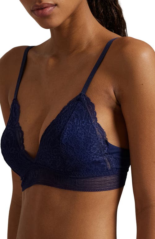 Polo Ralph Lauren Lace & Stretch Cotton Rib Triangle Bralette