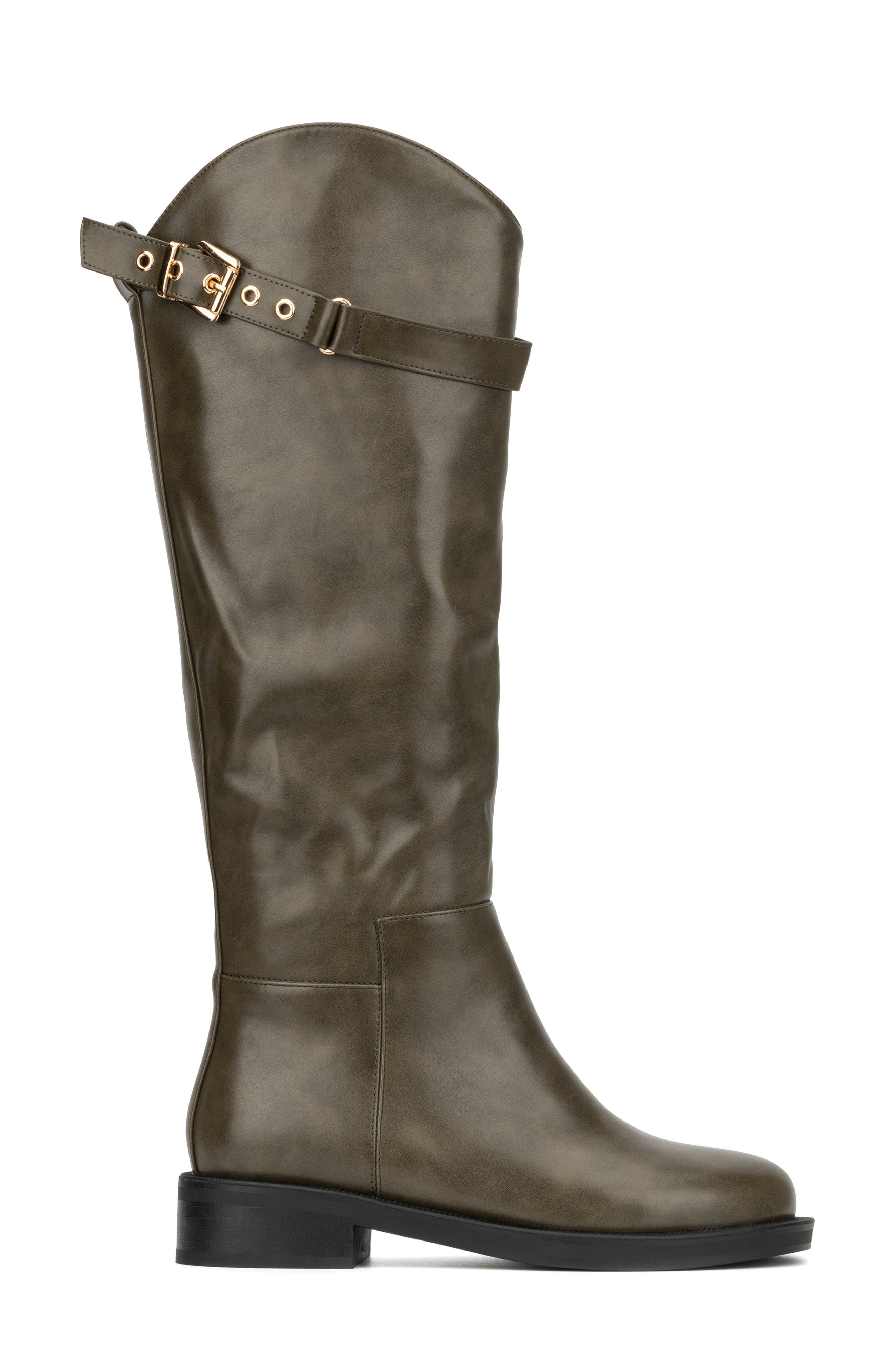 Antonella Buckle Boot, Alternate, color, GREEN