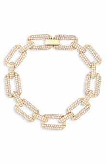 Prestige Pavé Cubic Zirconia Chain Bracelet