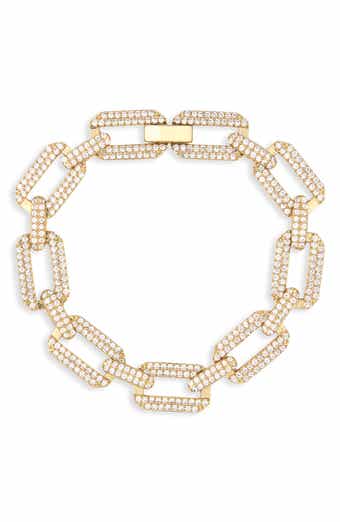 Prestige Pavé Cubic Zirconia Chain Bracelet