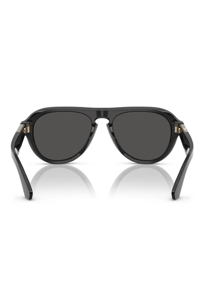 55mm Pilot Sunglasses, Alternate, color, GREY