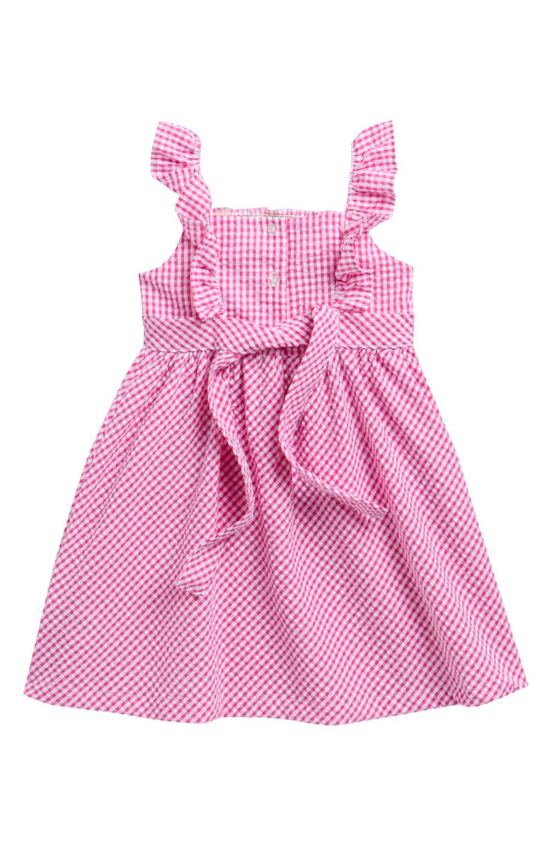BLUEBERRY Kids' Seersucker Dress, Alternate, color, Hot Pink