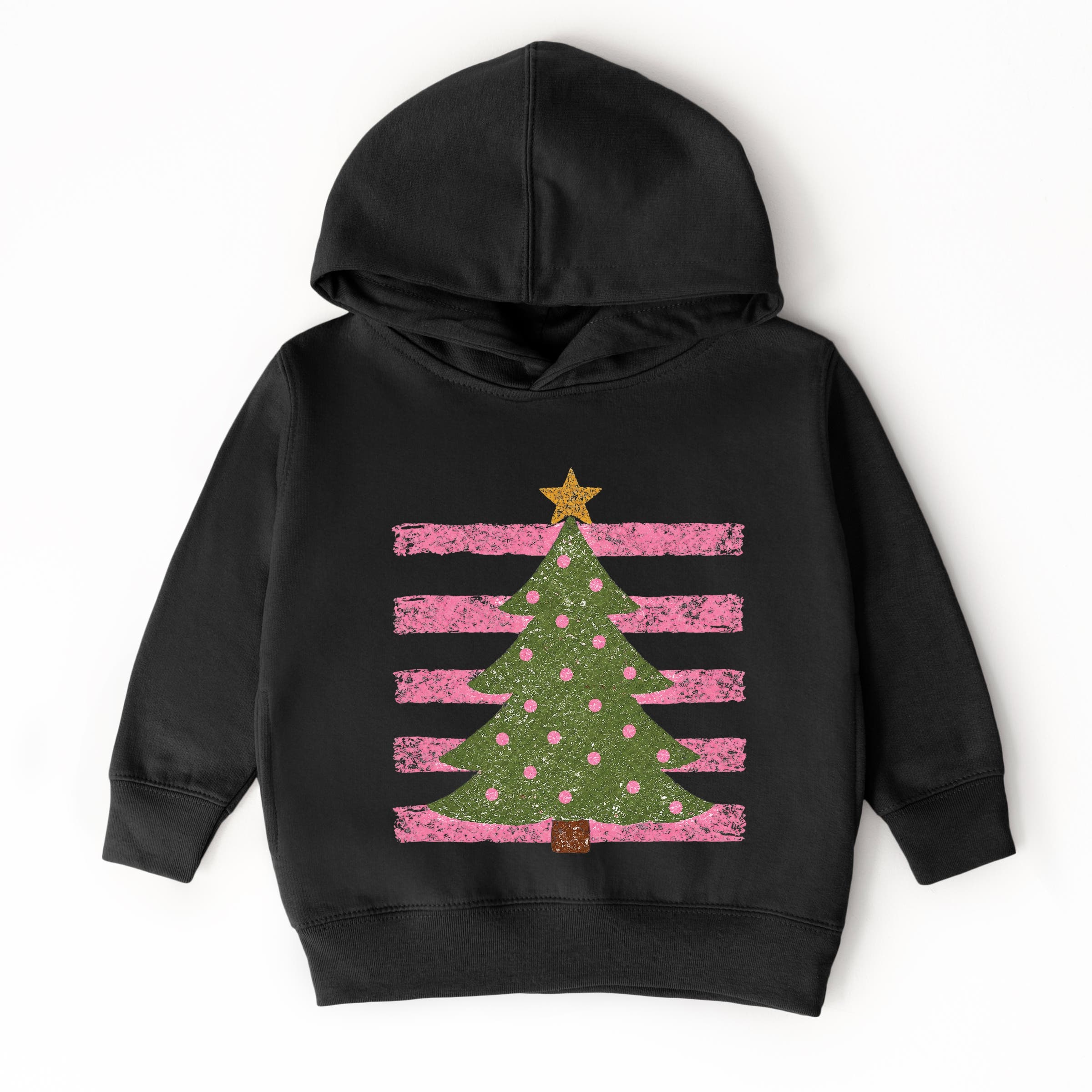 The Juniper Shop Christmas Tree Stripes Hoodie (Toddler) | Nordstrom