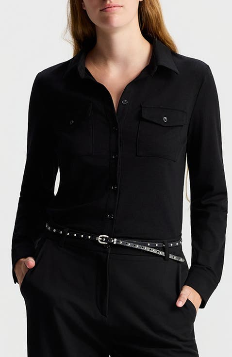 Nili Fitted Button-down Shirt