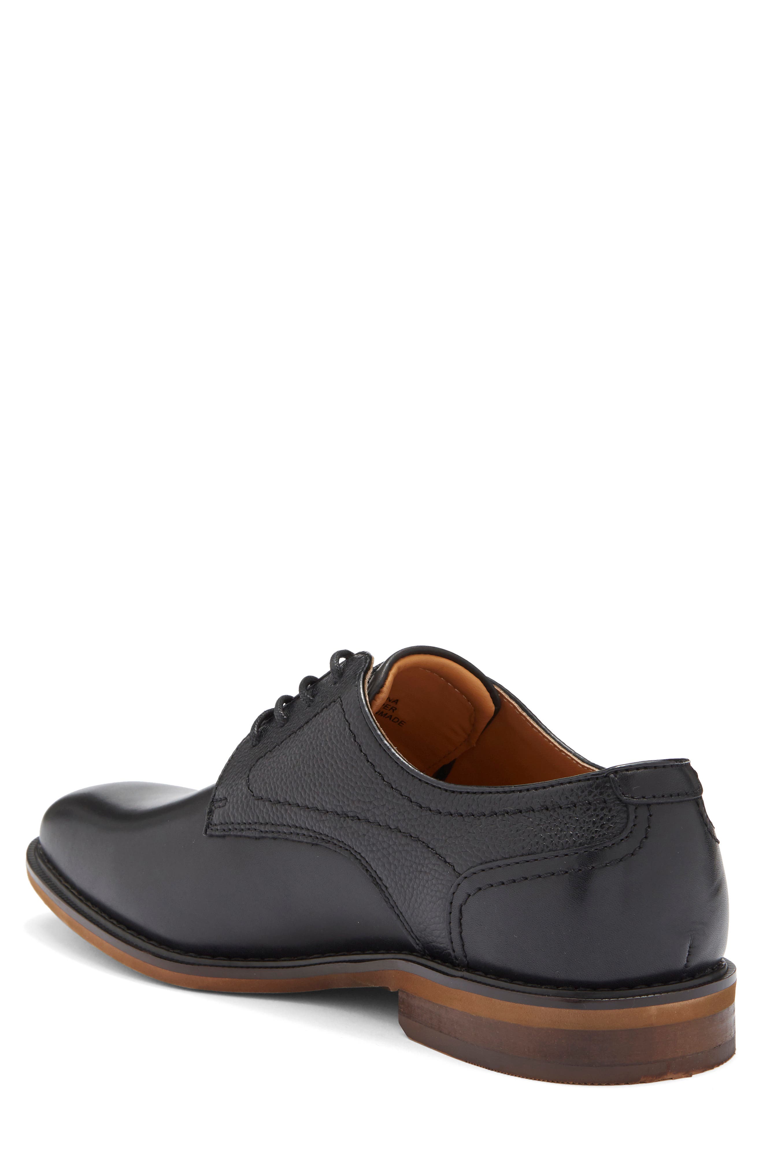 NORDSTROM RACK Harden Plain Toe Derby, Alternate, color, Black