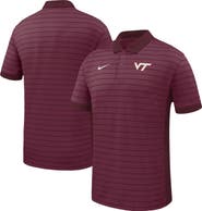 Nike Men's Nike Garnet Virginia Tech Hokies Victory Stripe Dri-FIT Polo