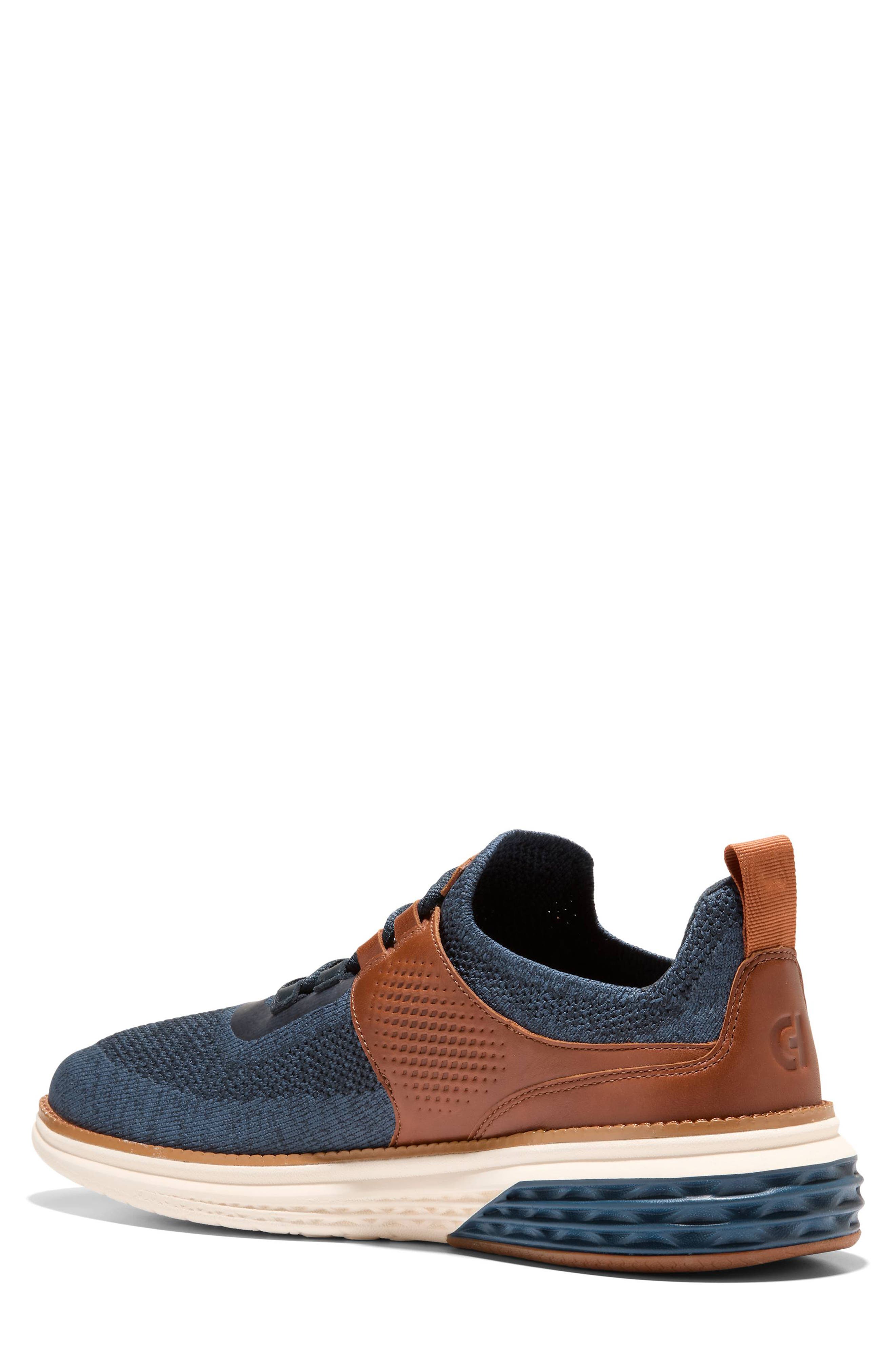Cole Haan Grand Hurrion Stitchlite<sup>™</sup> Sneaker, Alternate, color, Navy / British Tan / Ivory