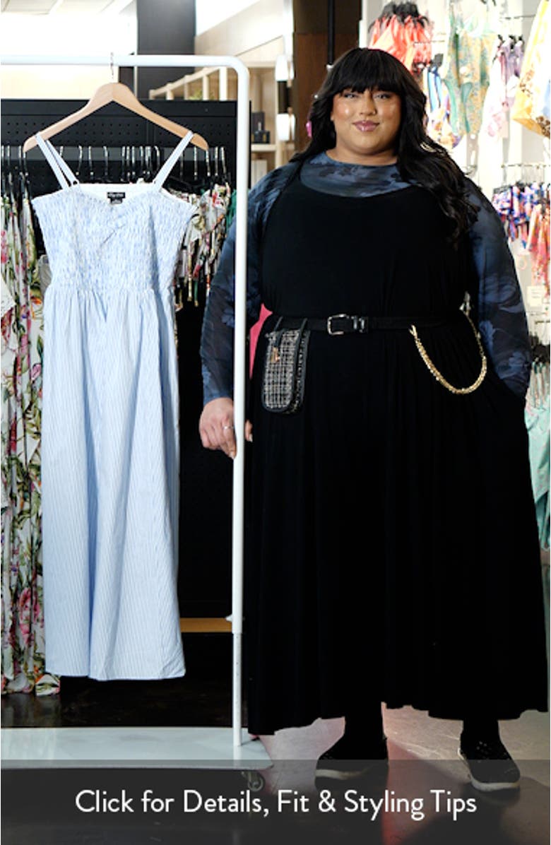 Vacation Stripe Sleeveless Maxi Dress, sales video thumbnail