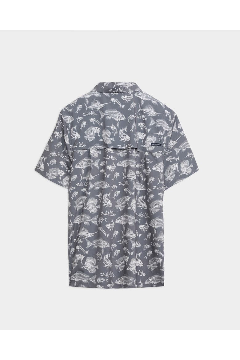 Fish N Bones 2.0 Performance Woven Shirt, Alternate, color, Castle Rock