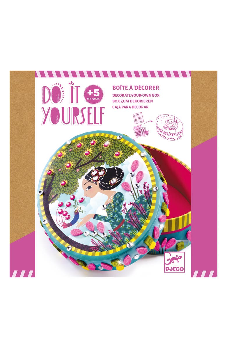 Djeco Little Secrets DIY Mosaic Craft Box, Main, color,