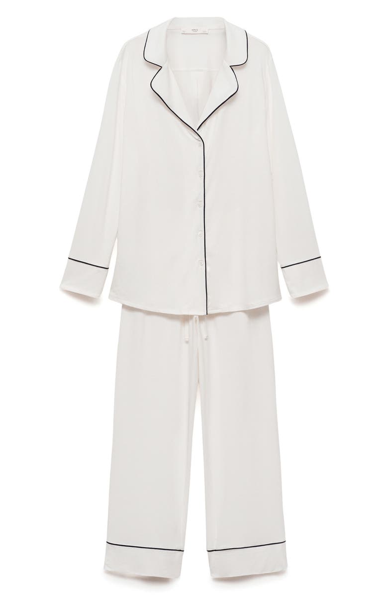 MANGO Piped Pajamas, Alternate, color, 