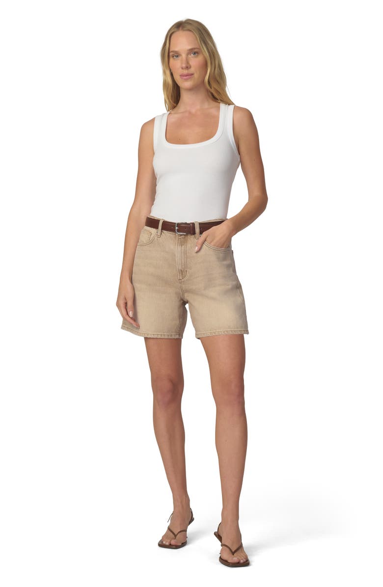 Joe's The Harlowe Mid Thigh Relaxed Denim Shorts, Alternate, color, Washed Tannin