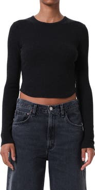 AGOLDE Neema Ribbed Long Sleeve T-Shirt