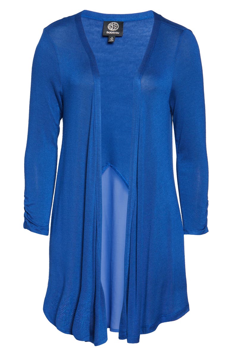 Bobeau Mixed Media Cardigan, Alternate, color, 