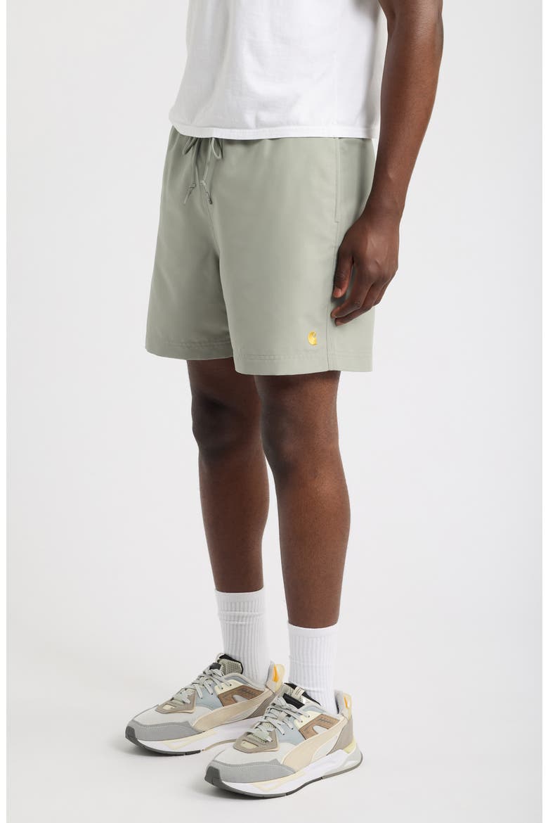 Chase Swim Trunks, Alternate, color, SHADY GREEN / GOLD