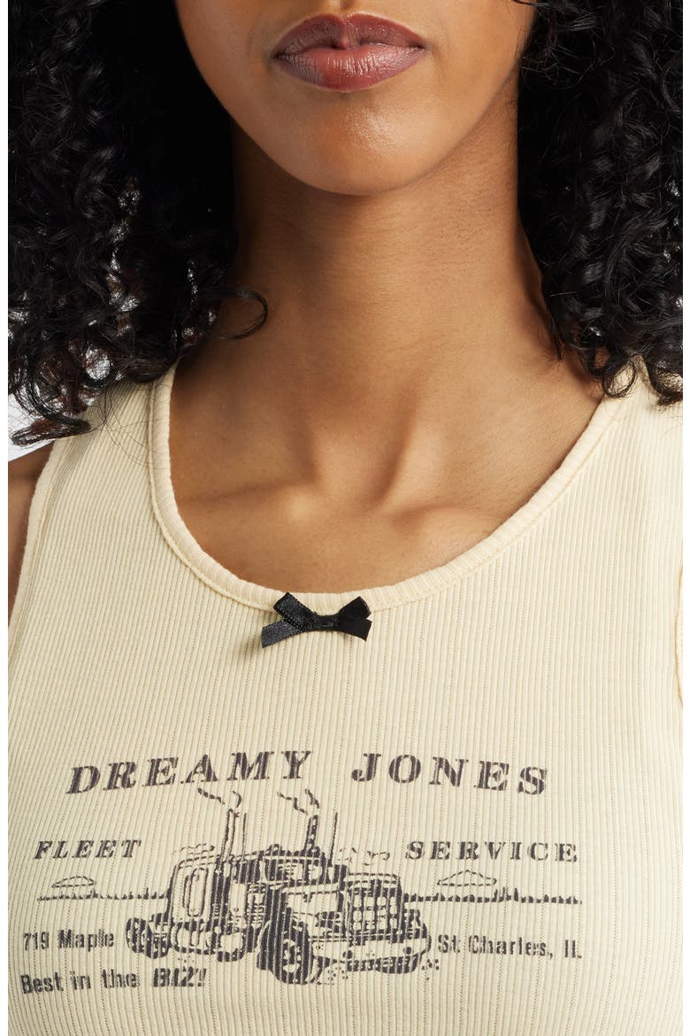 Dreamy Jones Cotton Graphic Tank, Alternate, color, BUTTER YELLOW