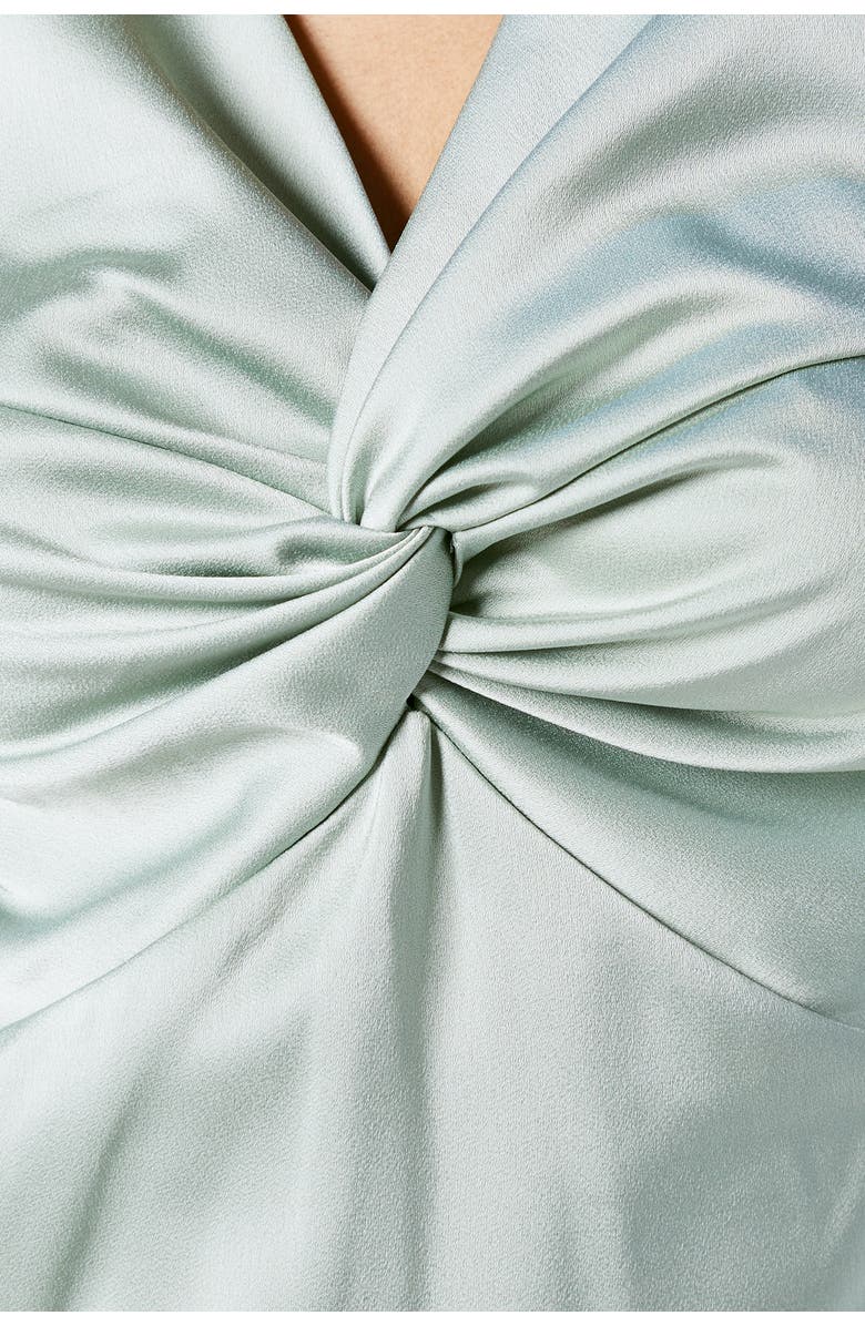 Oasis Satin Bridesmaids Midi Dress, Alternate, color, Sage