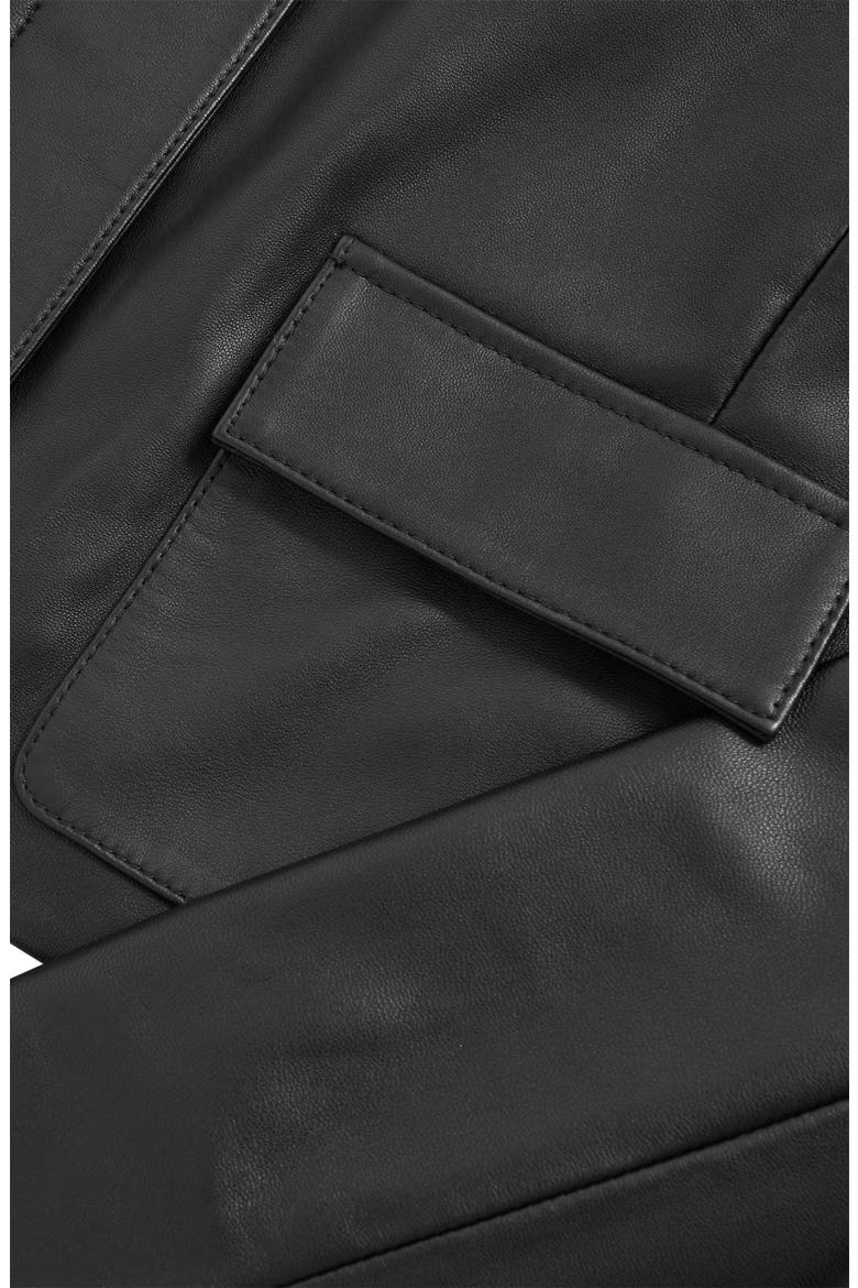Drew Leather Jacket, Alternate, color, BLACK