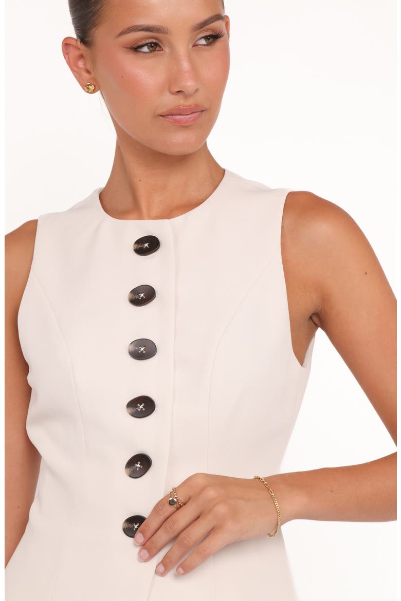 Amanda Sleeveless Split Front Tunic, Alternate, color, CREAM