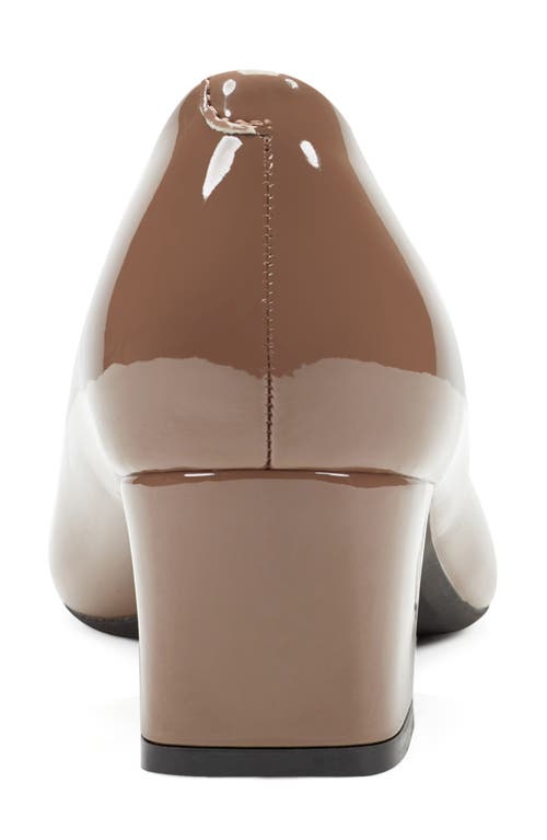 Easy Spirit Nicole Almond Toe Pump In Brown
