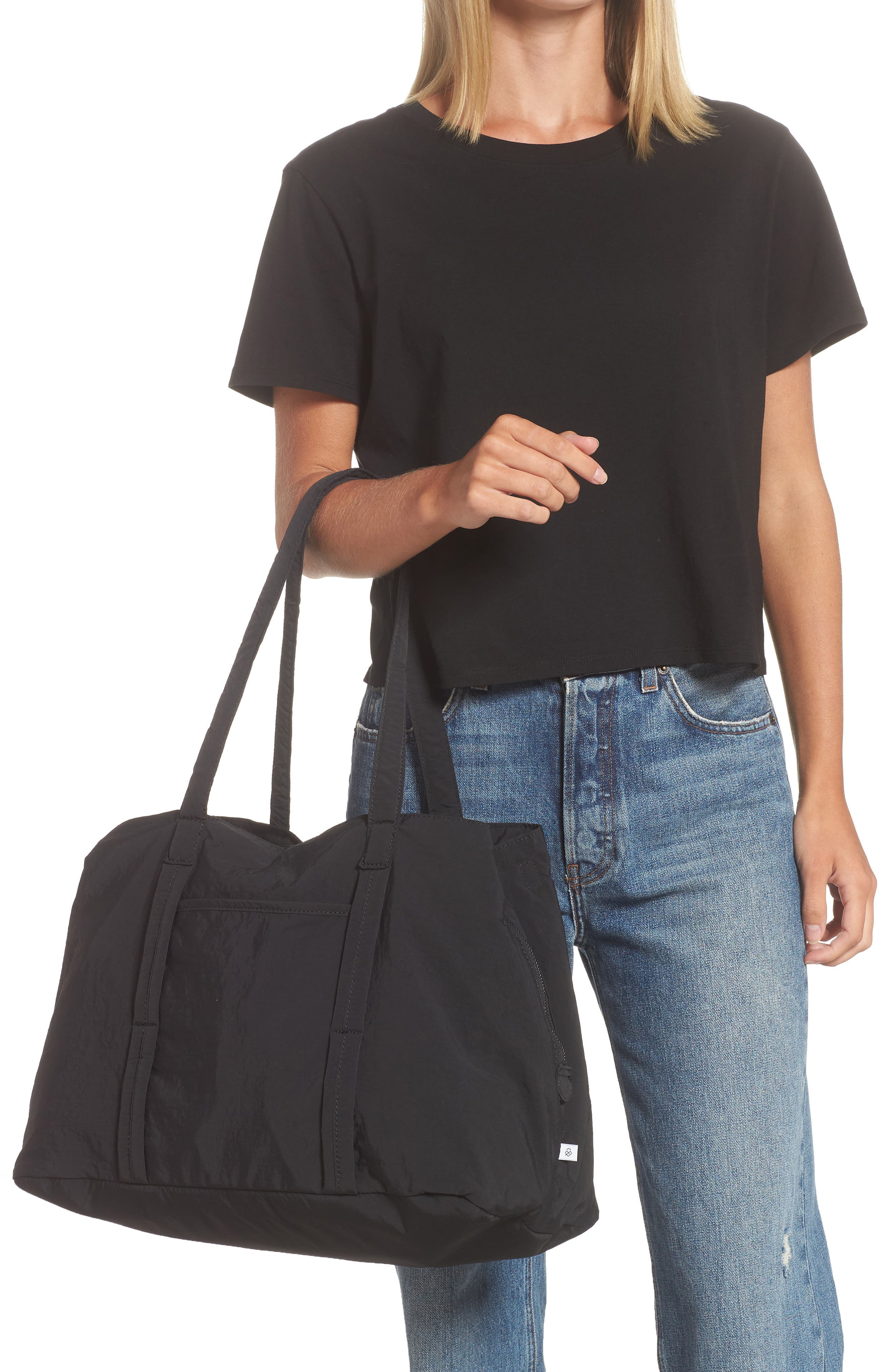 Street Level Classic Nylon Tote Bag, Alternate, color, 