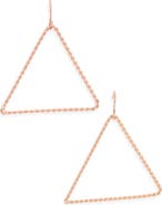 Karine Sultan Open Triangle Drop Earrings