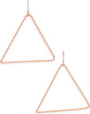 Karine Sultan Open Triangle Drop Earrings