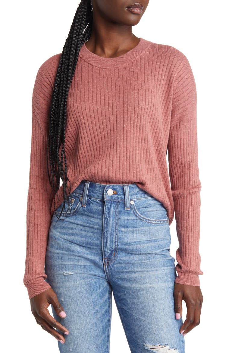 Donegal Lawson Crop Sweater, Main, color, DONEGAL QUARTZ