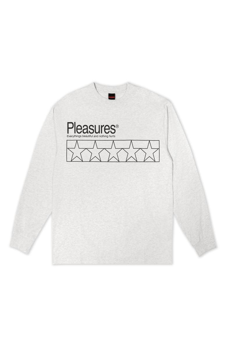 PLEASURES Supplements Long Sleeve Cotton Shirt, Main, color, Heather Grey