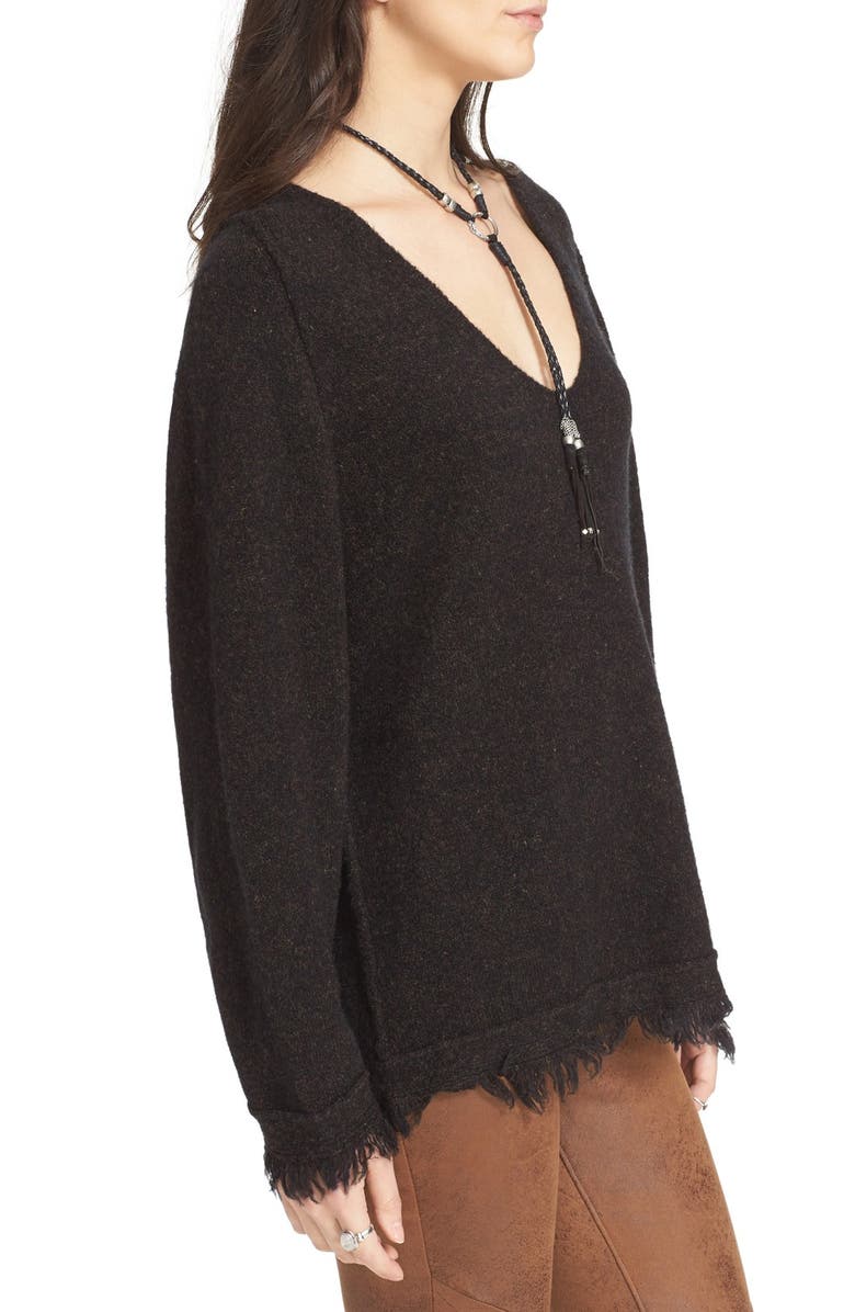 Free People Irresistible Fringe Trim Sweater, Alternate, color, 