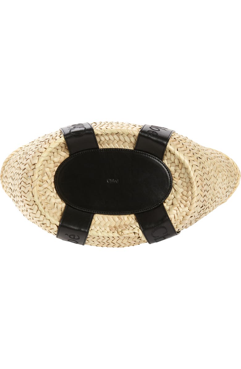 Chloé Sense Woven Palm Basket Tote, Alternate, color,
