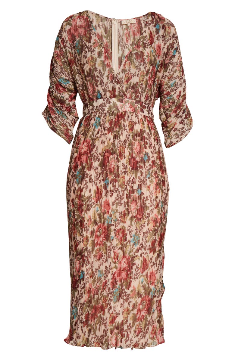 byTiMo Plisse Midi Dress, Alternate, color, 