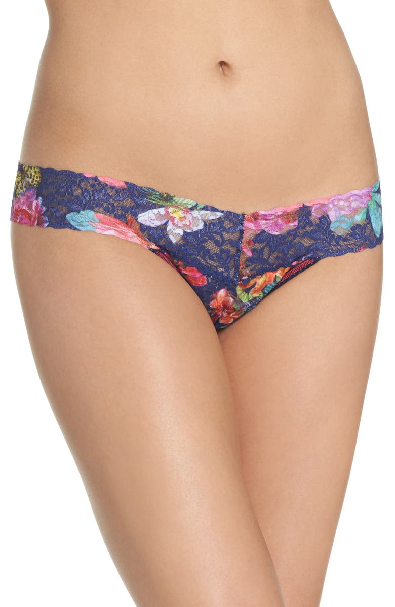 Hanky Panky Bermuda Low Rise Thong, Main, color, Multi