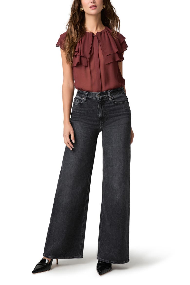 Frances High Waist Wide Leg Jeans, Alternate, color, MEZZANOTTE