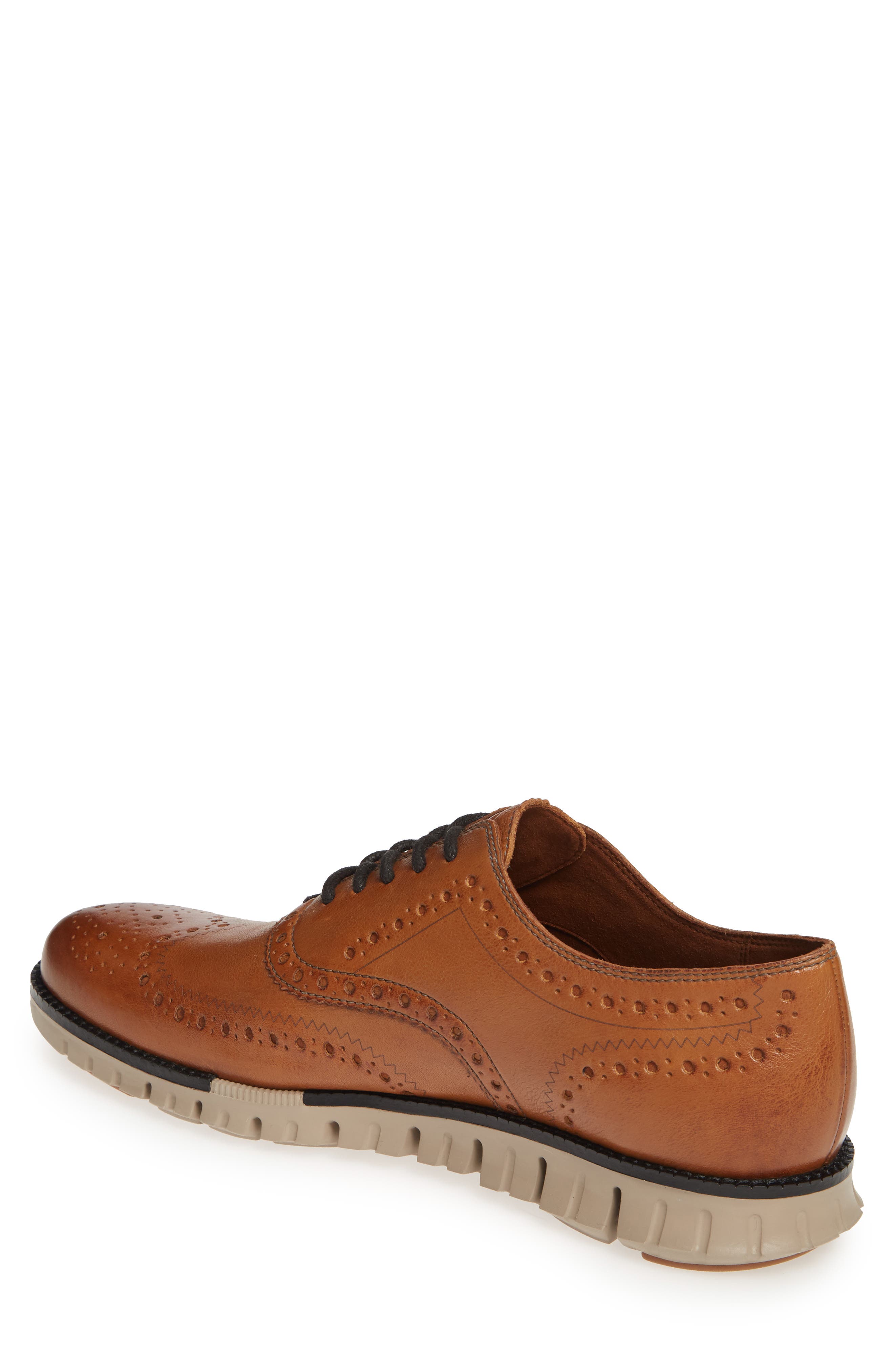 ZeroGrand Wingtip Derby, Alternate, color, BURNISHED BRITISH TAN LEATHER