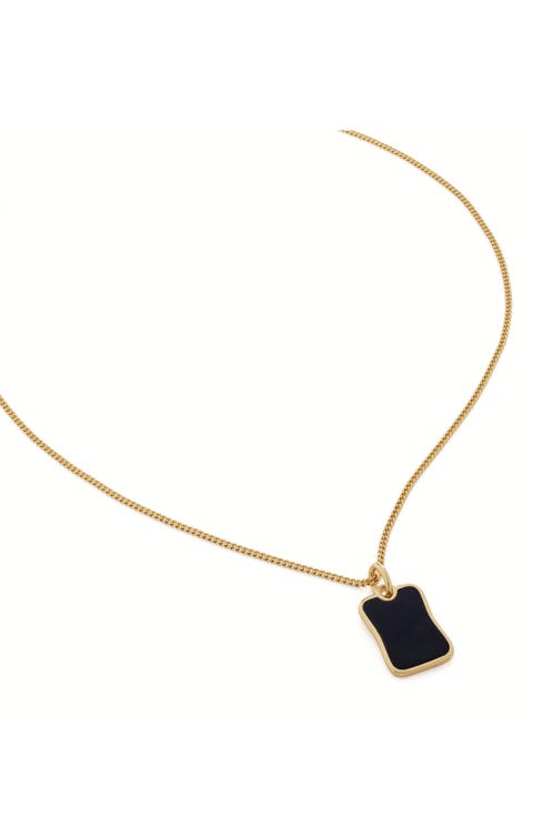 Black Onyx Pendant Necklace