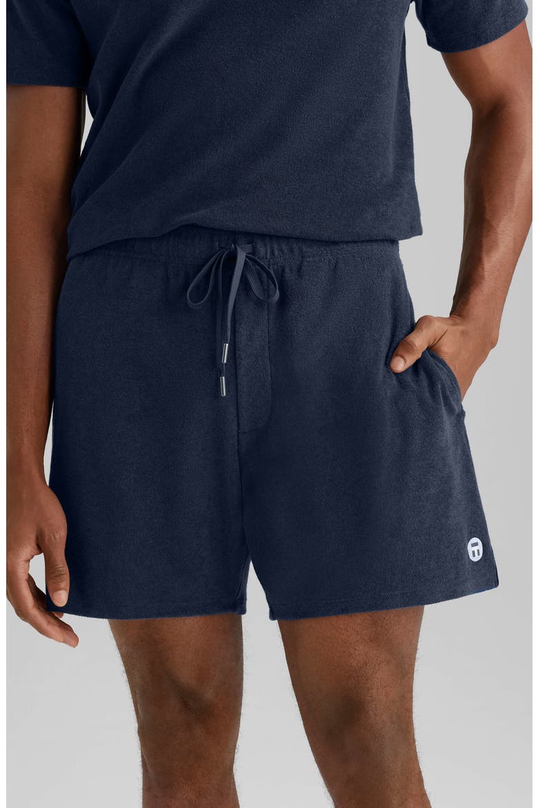 Cabana Terry Shorts, Main, color, DRESS BLUES
