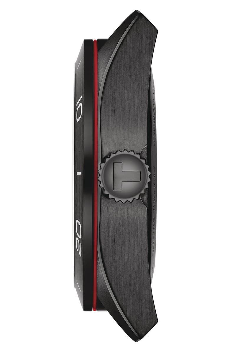 Tissot PRS 516 Powermatic 80 Leather Strap Watch, 42mm, Alternate, color,