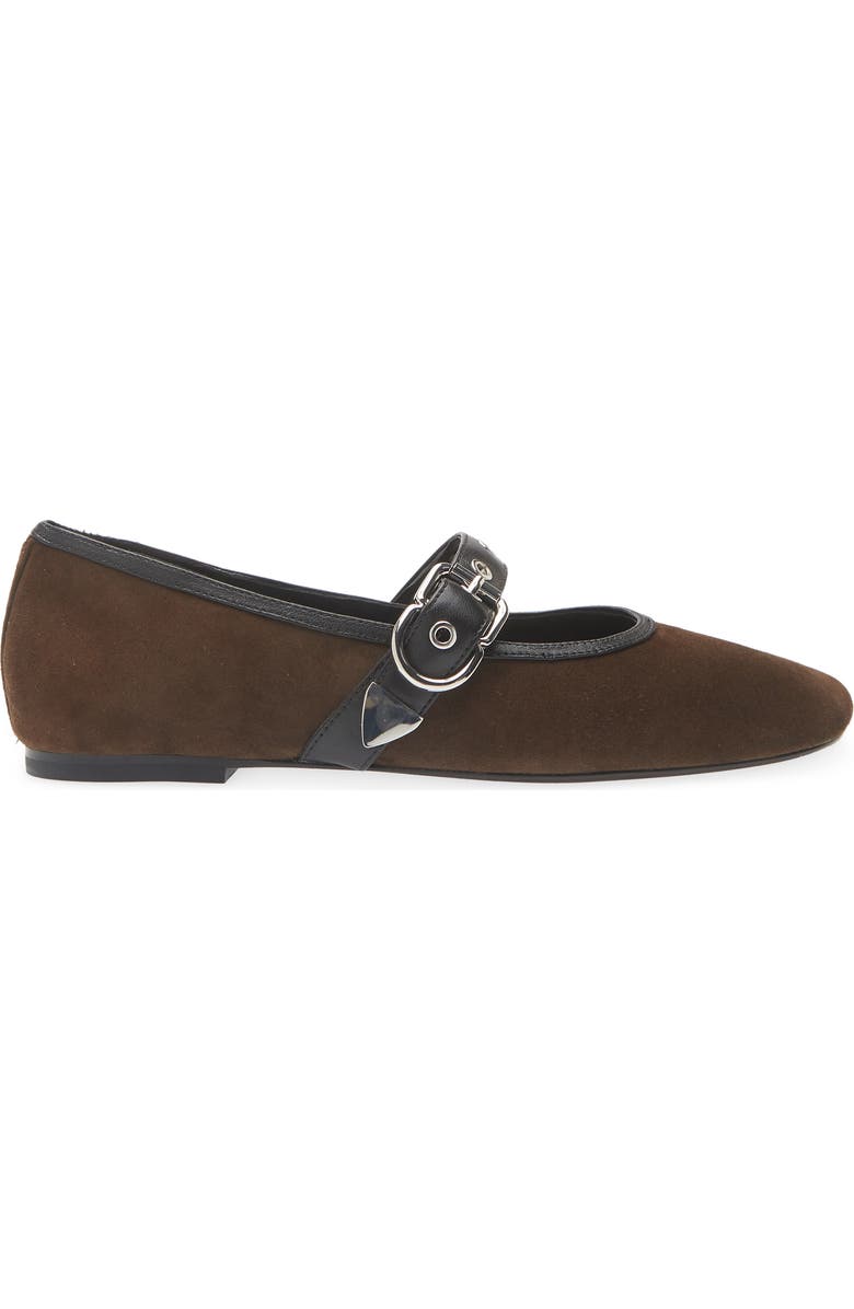 3.1 Phillip Lim Mary Jane Flat, Alternate, color, Chocolate