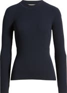 BOSS Feskiera Rib Mock Neck Sweater