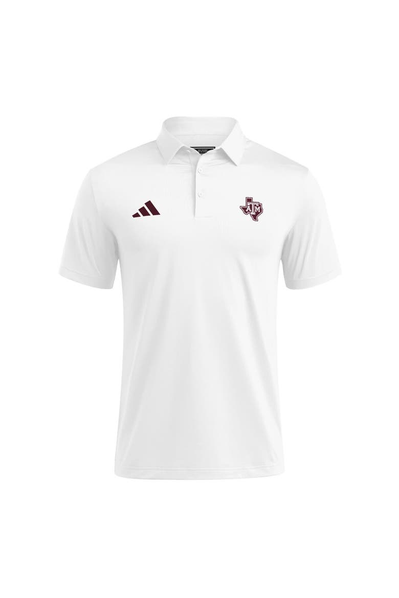 Men's adidas White Texas A&M Aggies Ultimate 365 Polo, Alternate, color, White