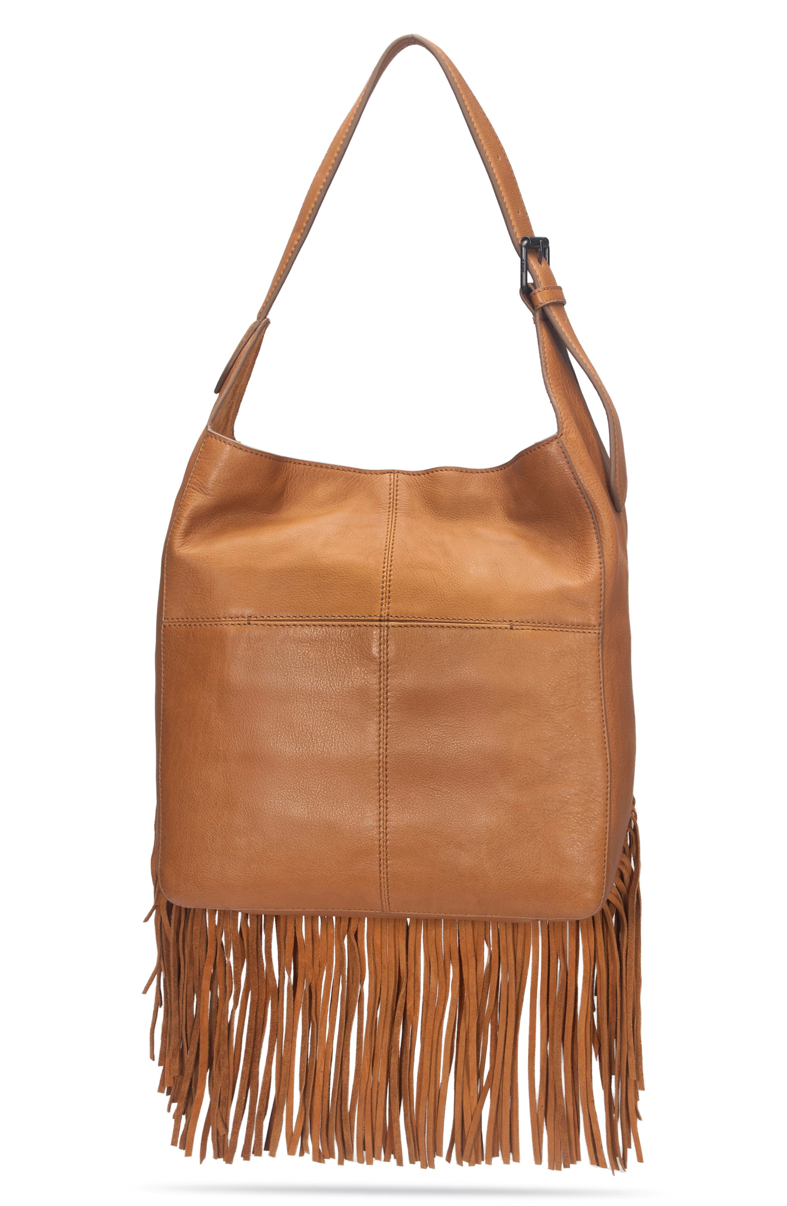 Frye Faye Leather Hobo, Alternate, color, Light Whiskey